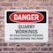 Signmission Quarry Workings No Unauthorized Persons Danger Sign, Plastic, 10in W x 7in L, 2PK OS-2PACK-DS-P-710-L-1891 - alternate 2
